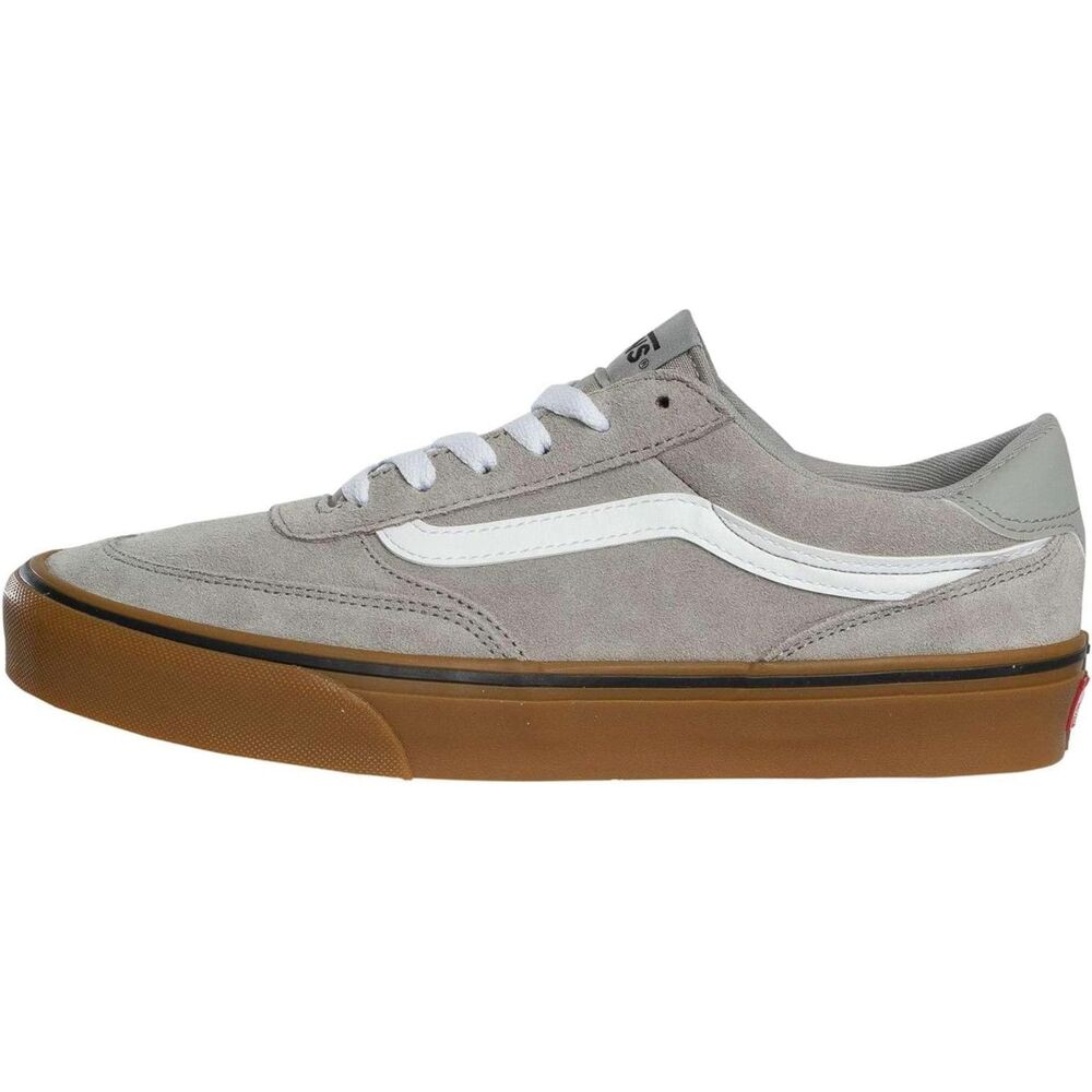 Men's Suede Gum Closed Toe Lace-up Rubber Sole Slip Resistant Sneakers